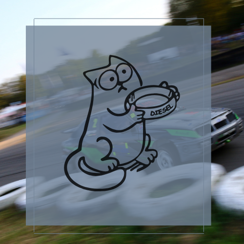 Sticker Diesel cat