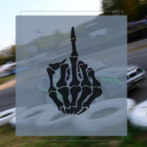 Sticker  Bone middel finger