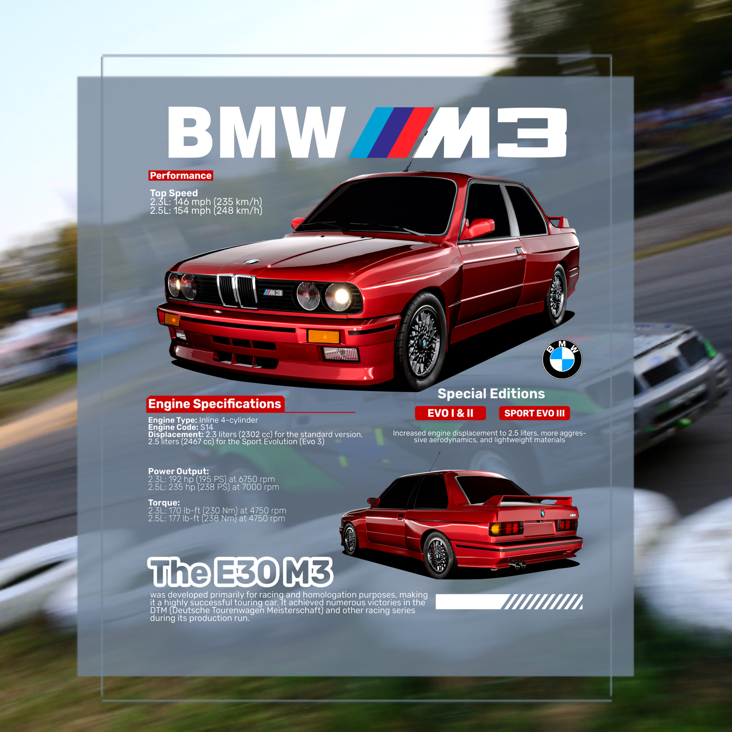 Print BMW M3