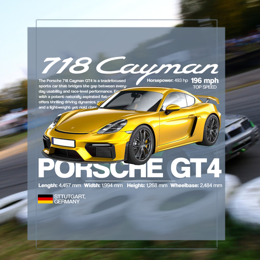 Print Porsche Cayman